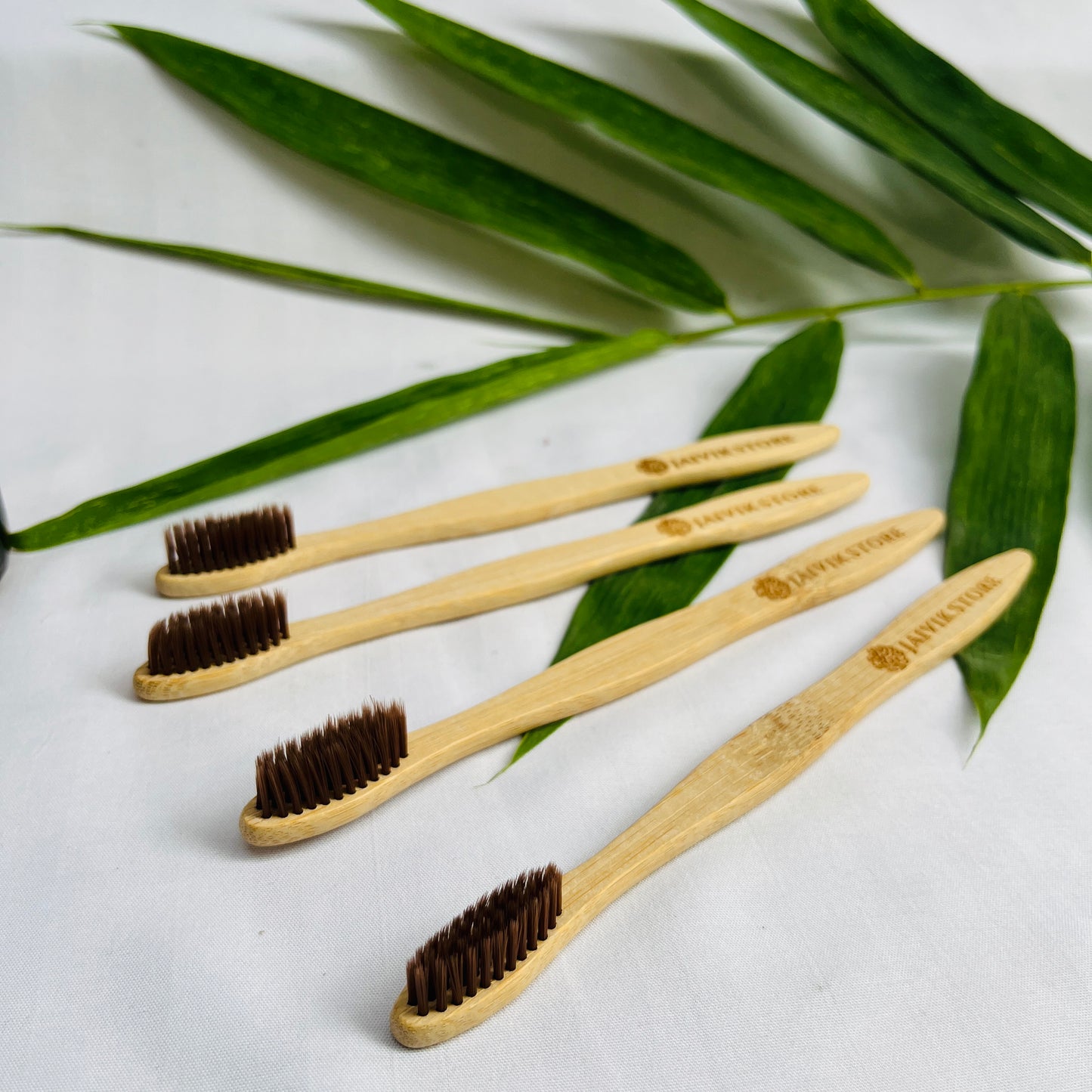 Bamboo Toothbrush for Adults | Biodegradable BPA-Free Soft Bristles Infused with Activated Charcoal | Eco-Friendly | Curvy Handle Design