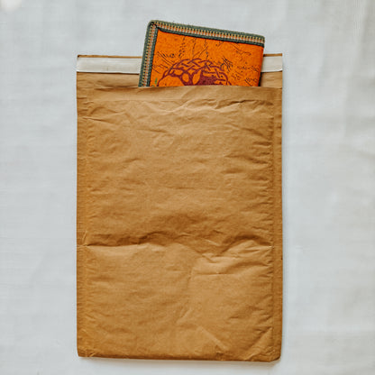 Jaivik Store EcoArmor shockproof paper mailer pack of 10, securely packed with a diary for safe shipping